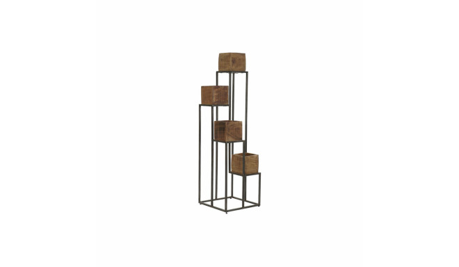Planter DKD Home Decor Brown Black Multicolour Wood Metal Modern 40 x 40 x 120 cm 40 x 40 x 138 cm