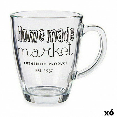 Mug Vivalto Transparent 320 ml (6 Units)