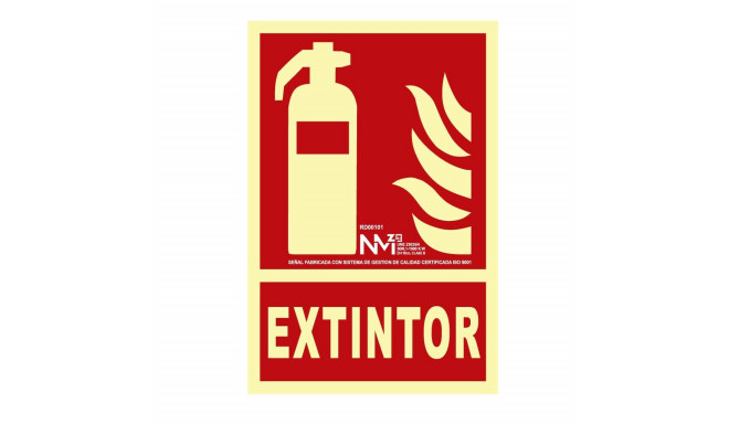 Märk Normaluz Extintor PVC