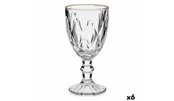 Бокал Vivalto R-00817DL/BHA6-M Прозрачный Позолоченный Cтекло 330 ml (6 штук)