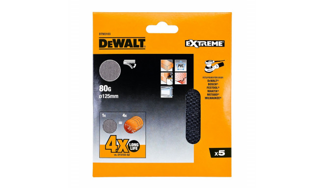 Lihvkettad Dewalt dtm3103-qz Ø 125 mm 80 g 5 Ühikut