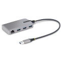 StarTech.com 3-Port USB Hub with Ethernet - 3x USB-A Ports - Gigabit Ethernet (RJ-45) - USB 3.0 5Gbp