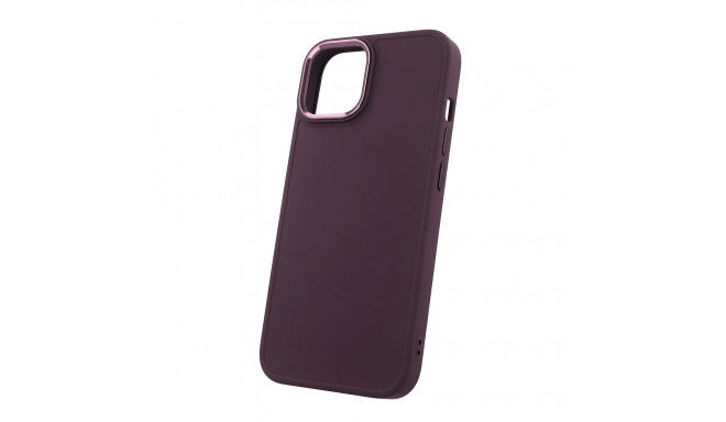 Satin case for iPhone 14 6,1" burgundy