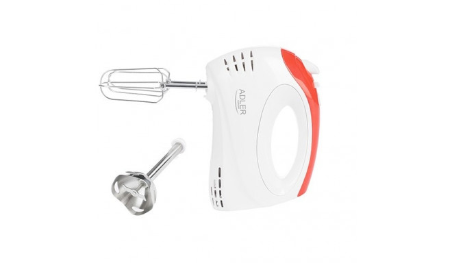 Adler AD 4212 mixer Hand mixer Red,White