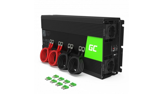 Green Cell - Przetwornica napięcia Inwerter 12V na 230V 2000W/4000W Modyfikowana sinusoida