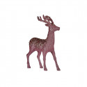 Decoration Medium Reindeer Pink Golden (15 x 45 x 30 cm)