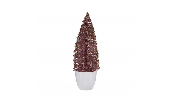 Jaungada eglīte Mazs Rozā Bronza Plastmasa 9 x 28 x 9 cm
