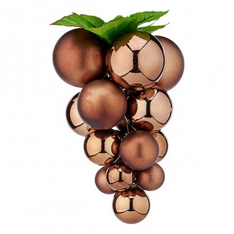 Christmas Bauble Krist+ 01834 01834 Brown Plastic Grapes Small
