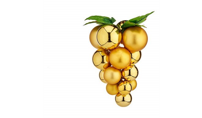 Christmas Bauble Grapes Small Golden Plastic 14 x 14 x 25 cm