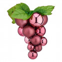 Christmas Baubles Medium Grapes Pink Plastic