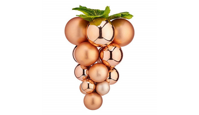 Christmas Bauble Grapes Copper Plastic 19 x 28 x 19 cm