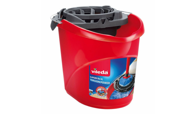 Cleaning bucket Vileda Torsion Power Drainer Red Plastic 10 L polypropylene