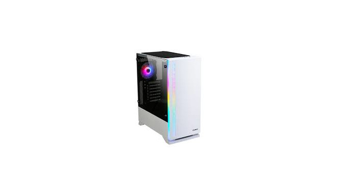 Zalman computer case S5 WHITE ATX Mid Tower PC Case RGB fan TG