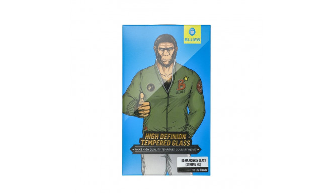 5D Mr. Monkey Glass - Apple iPhone 12 / 12 Pro black (Strong HD)