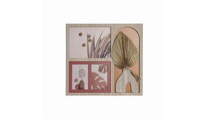 Фото рамка DKD Home Decor 43 x 1,2 x 40 cm Натуральный Разноцветный Деревянный MDF Boho