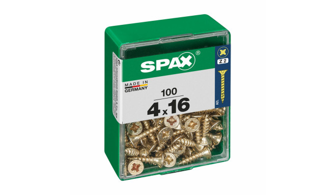 Box of screws SPAX Wood screw Flat head (4 x 16 mm) (4,0 x 16 mm)