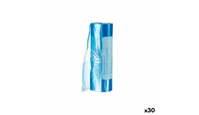 Freezer bag 22 x 35 cm Blue Polyethylene 30 Units