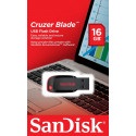 Sandisk mälupulk 16GB Cruzer Blade USB 2.0, must/punane