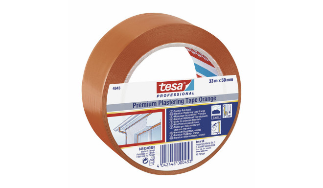 Изолента TESA Revoco Premium 4843 Оранжевый Резиновый PVC (33 m x 50 mm)