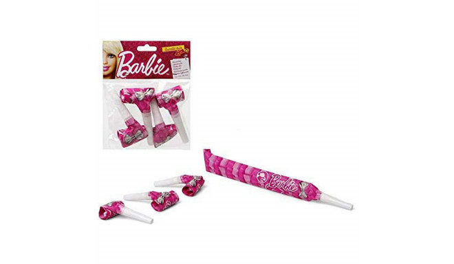 Party supply set Barbie Whistle 4 Units