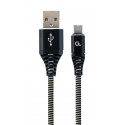 Gembird CC-USB2B-AMCM-2M-BW USB cable USB 2.0 USB A USB C Black, White