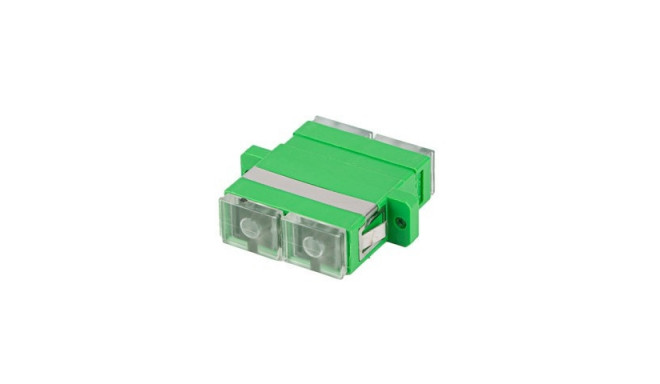 Fiber optic adapter SM SC/APC duplex transparent end cap 20 pcs ...