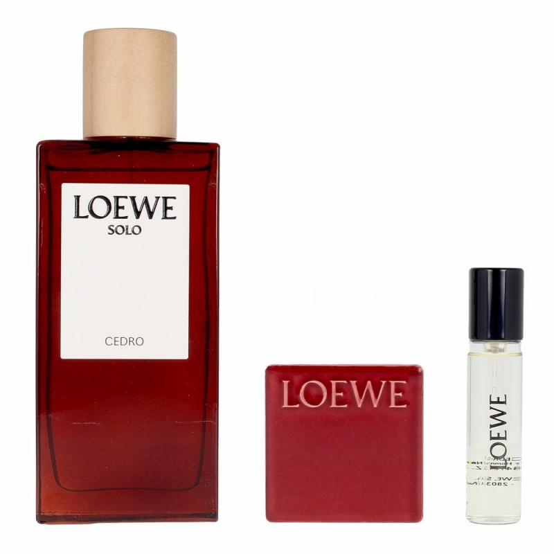 Men's Perfume Set Loewe Solo Cedro EDT (3 pcs) Perfume gift sets