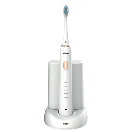 ABEE Sonic 3.0 UV Ultra WHITE SONIC BRUSH, DuPONT TIPS, INDUCTION CHARGING, UV STERILIZATION, IPX7 C