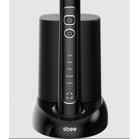 ABEE SONIC 3.0 BLACK SONIC BRUSH, TIPS, UV STERILIZATION, IPX7 CERTIFICATE 96,000 movements / min