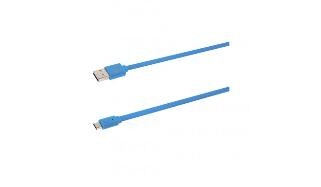Tellur Data cable, USB to Micro USB, 1m blue