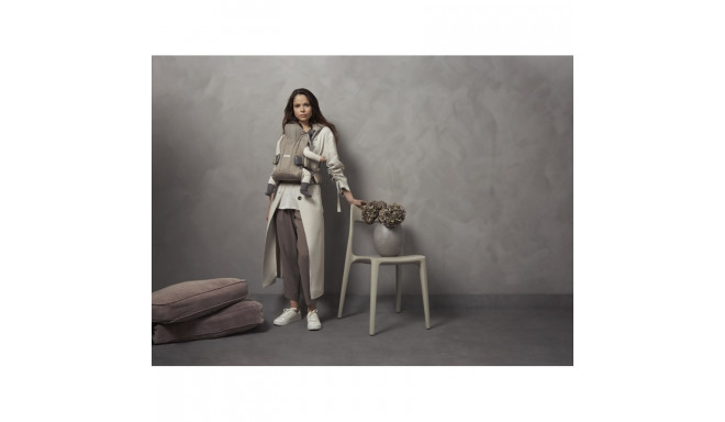 BabyBjörn One Air kandekott, hall-beež 3D võrk