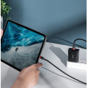 Baseus Cafule nylonový kabel USB Type C Power Delivery 2.0 100W 20V 5A 2m šedý (CATKLF-ALG1)