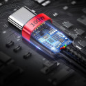Baseus Cafule nylonový kabel USB Type C Power Delivery 2.0 100W 20V 5A 2m šedý (CATKLF-ALG1)