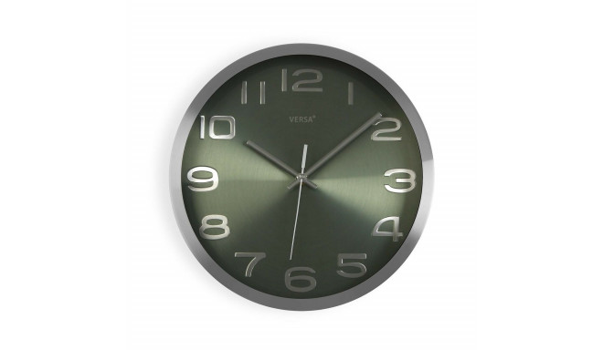 Wall Clock Versa Silver Aluminium (4 x 30 x 30 cm)