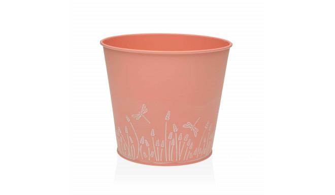 Plant pot Versa Zink Orange Metal (16 cm)