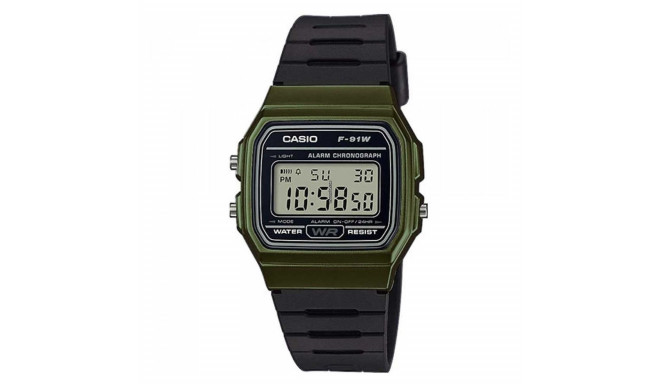 Unisex Kell Casio VINTAGE Must Roheline (Ø 35 mm)