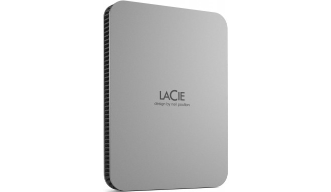 Lacie внешний жесткий диск 1TB Mobile Drive USB-C (2022), moon silver