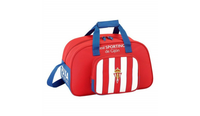 Sporta soma Real Sporting de Gijón Sarkans Balts (40 x 24 x 23 cm)