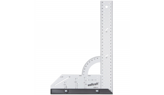 Set square Wolfcraft 5205000 Steel (200 x 300 mm)