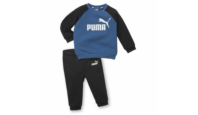 Детский спортивных костюм Puma Minicats Essentials Raglan Чёрный Синий - 4-6 months