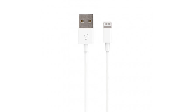 Forever cable USB - Lightning 3,0 m 1A white