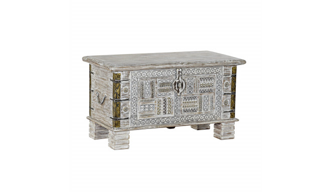 Chest DKD Home Decor Metal Mango wood 80 x 40 x 45 cm