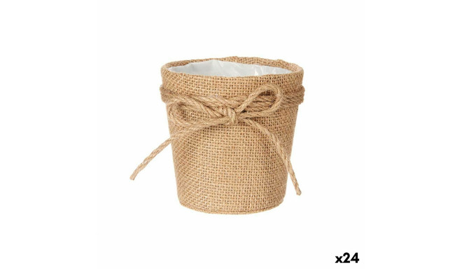 Lillepott Ibergarden WY18-72 WY18-72 Pruun Kangas Köis Plastmass Lasso 11 x 11 x 12 cm 11 x 10,5 x 1