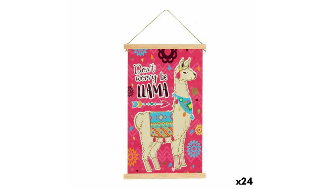 Canvas Llama (1 x 54 x 33 cm) (24 Units)