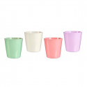 Plant pot Pink Lilac White Green Clay (16,5 x 16 x 16,5 cm) (120 Units)