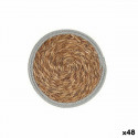 Table Mat Ø 30 cm Natural Grey Natural Fibre (48 Units) Table Mat Ø 30 cm Natural Grey Natural Fibre (48 Units)