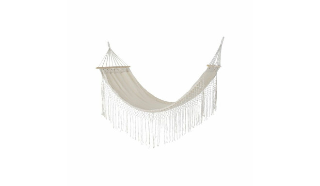 Hammock DKD Home Decor Beež Polüester Puuvill Mänd Narmad (280 x 100 x 130 cm)