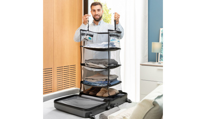 Foldable, Portable, Shelving Unit for Organising Luggage Sleekbag InnovaGoods