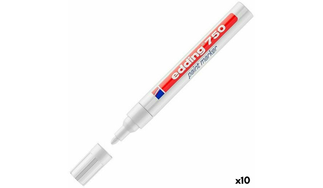 Püsimarker Edding 750  Valge (10 Ühikut)
