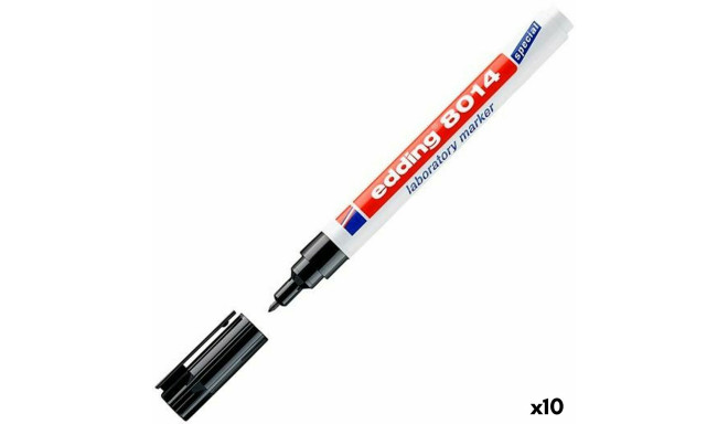 Püsimarker Edding 8014 Must (10 Ühikut)